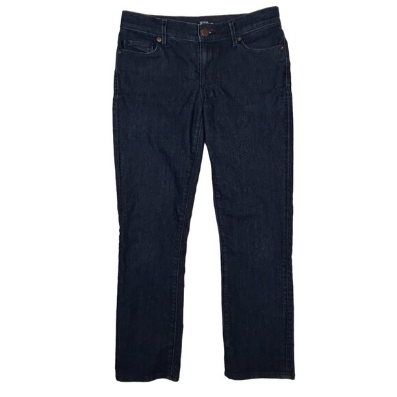 Loft Jeans Womens 2 (28x25) Modern Kick Crop Mid Rise Dark Wash Stretch Mid Rise - Picture 1 of 14